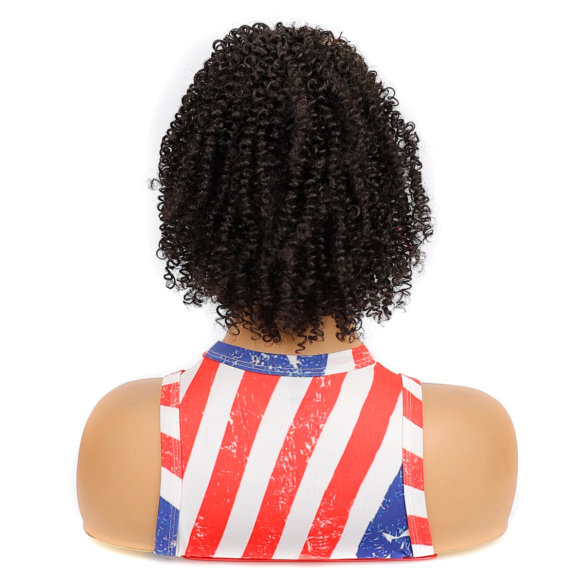 Synthetic Drawstring Curly Hair Ponytail Extension for African Women Short Afro Kinky Curly Hairpieces Fake Tail
