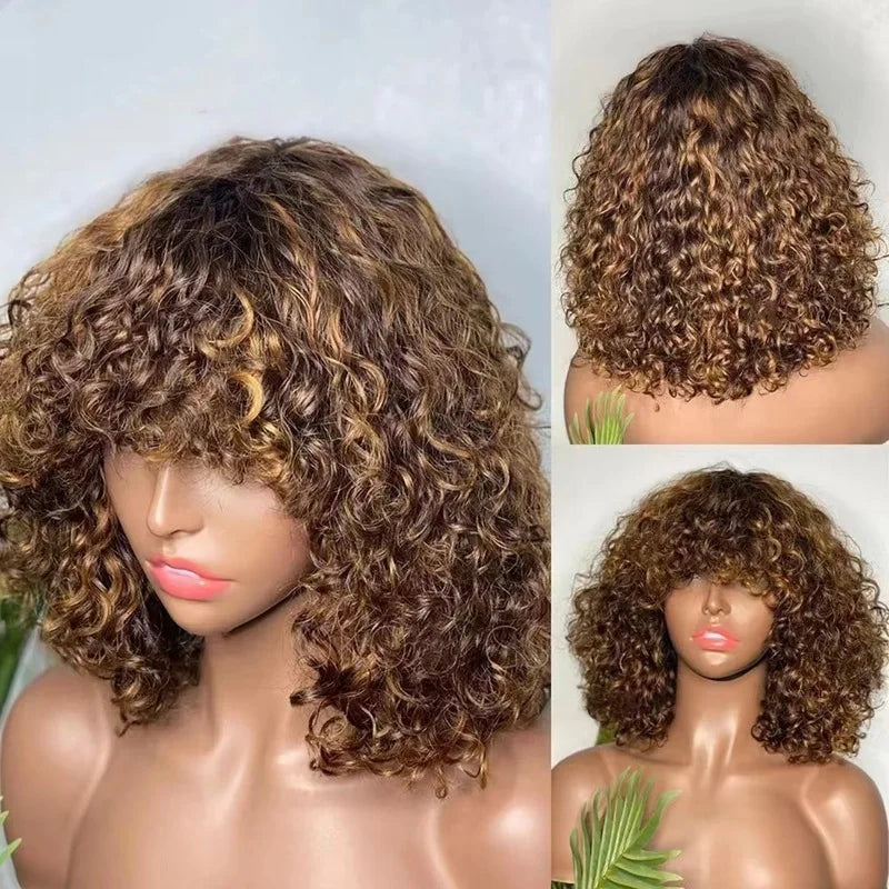 Cross-border , short for African women, small curly afro , high-temperature synthetic fiber wig