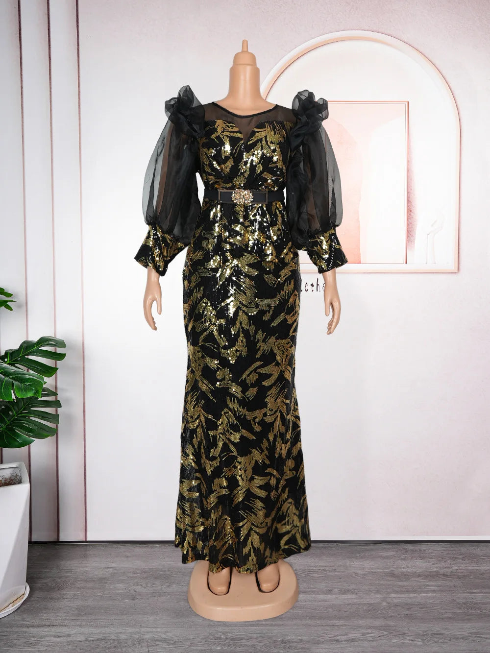 2025 New Women African Party Dress Dashiki Ankara Wedding Evening Gown Elegant Turkey Muslim Maxi Dress Plus Size Fashion