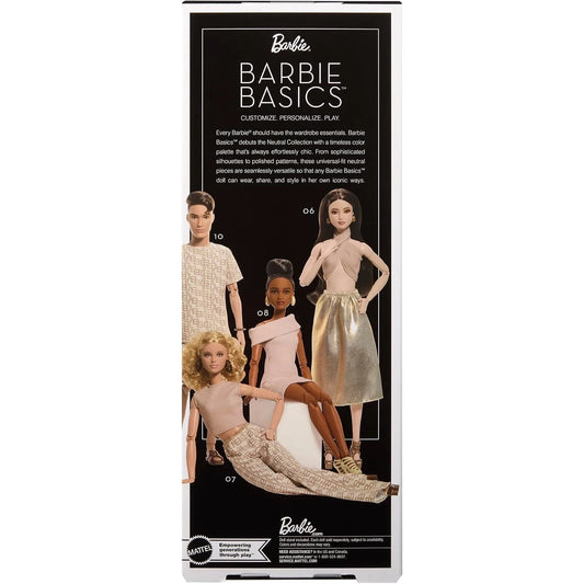 2026 Original Mattel Barbie Basics Doll African Black Articulated Jointed Collection Neutral Model 09  Birthday Christmas Gift