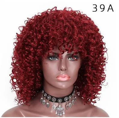 African Afro , Short Curly Wig for Black Women