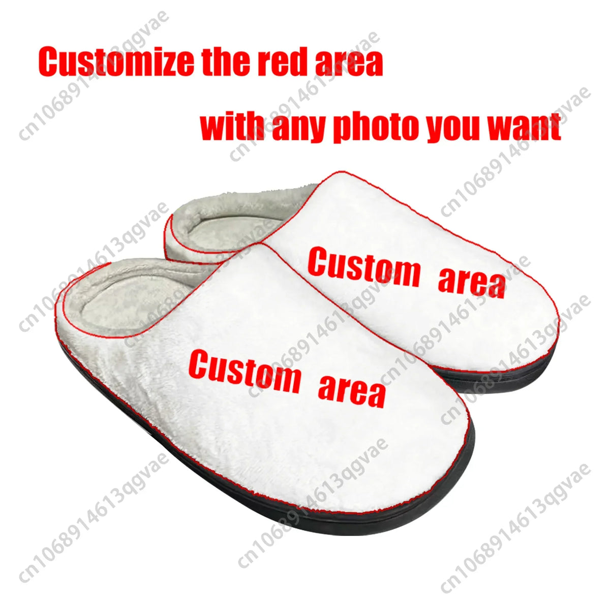 African Woman Black Home Cotton Custom Slippers Mens Womens Sandals Plush Bedroom Casual Keep Warm Shoe Thermal Slipper Black