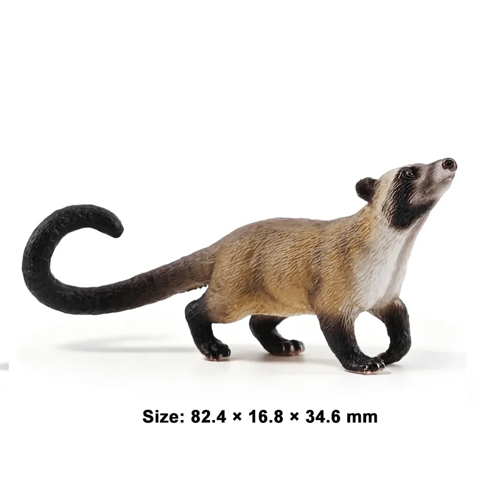 Toymany Simulation African Wild Dog Wildlife Animal Model Toy Mini Figures Dolls Action Figurines Toys Children Gift Cake Decora