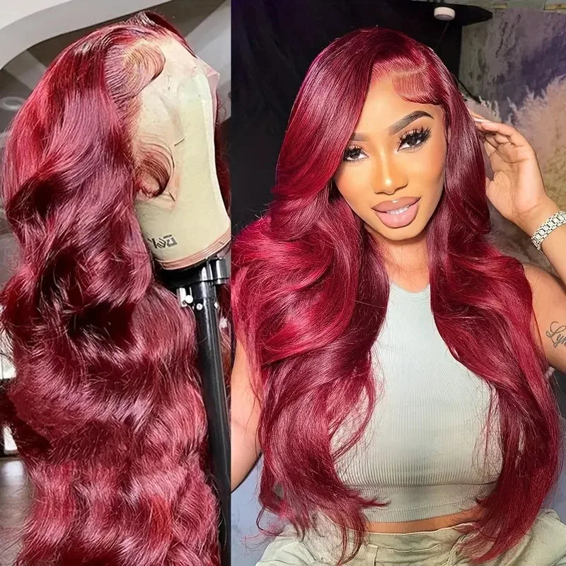 Fashionable front lace in piano color with large wavy curls, African synthetic fiber wig