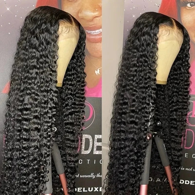 Fashionable 13*4 hair , African lace front small curly wig