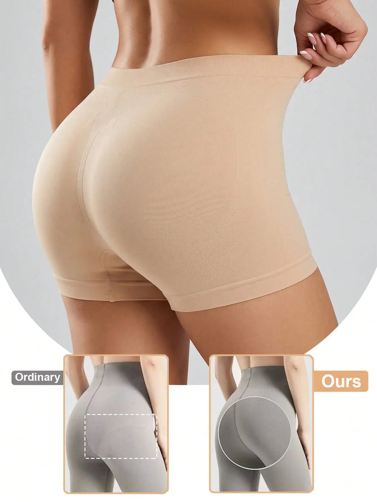 Women's Seamless Body Shaper Pantie Low Waist Tummy Control Boyshorts Breathable Comfortable Butt Lifter Panties Underwear