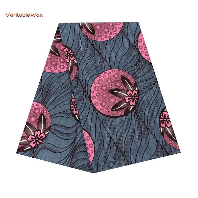 Ankara African Print Batik Pagne Real Wax Fabric DIY Sewing Patchwork Wedding Dress Craft Material Polyester High Quality Tissu