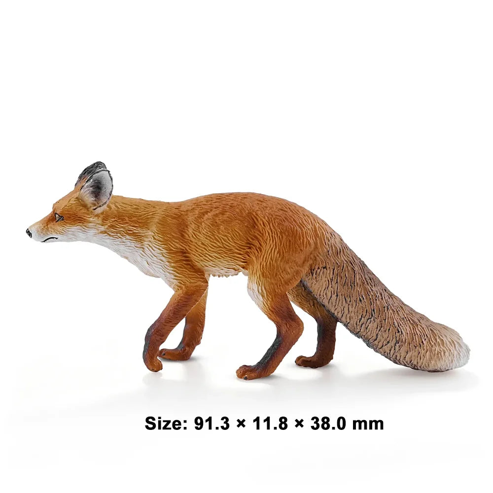Toymany Simulation African Wild Dog Wildlife Animal Model Toy Mini Figures Dolls Action Figurines Toys Children Gift Cake Decora
