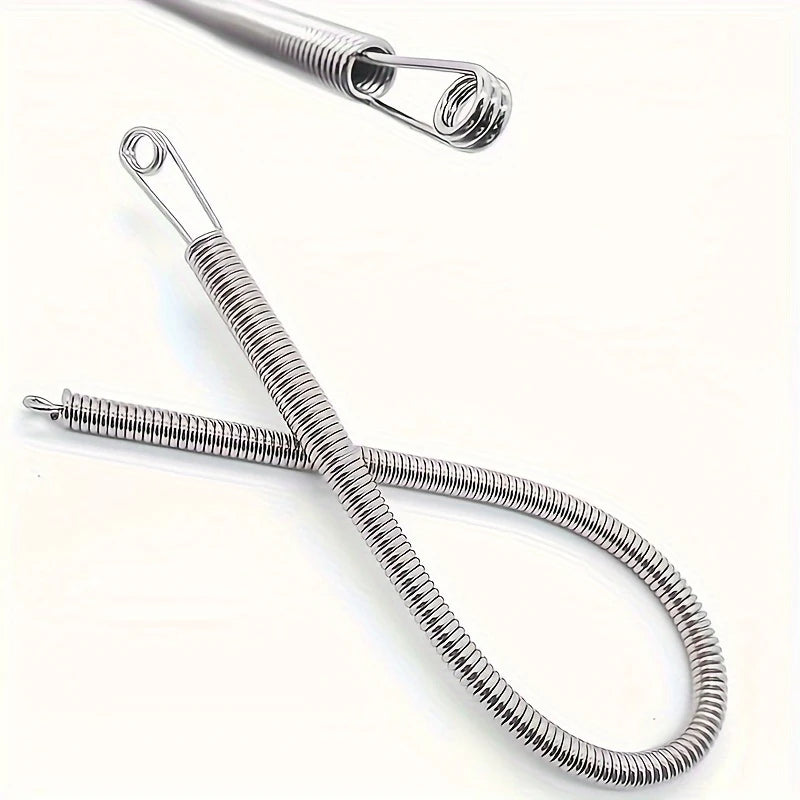 Bendable Spring Drawstring Threader Clip Pants Hoodies Elastic Band Lace Cord Flexible Drawstring Thread DIY Sewing Accessories